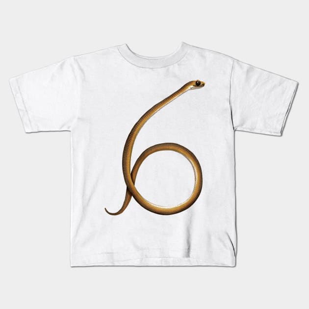 6 - Lowland copperhead snake Kids T-Shirt by miim-ilustra